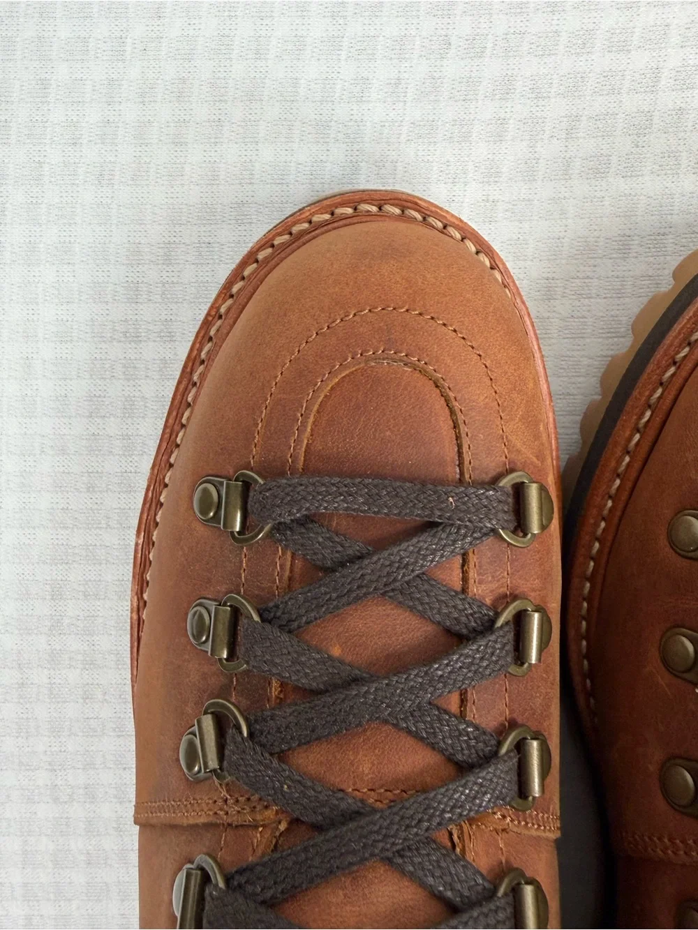 Grenson Brady Men’s Hiker Boots Size 7 US (6 UK) Brown Leather Commando Soles